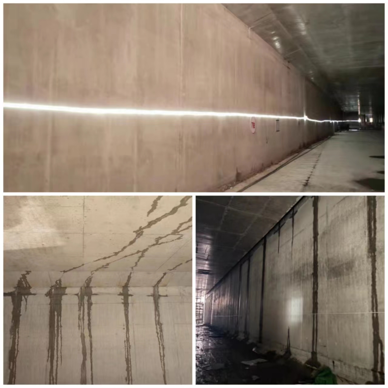 南京地铁6号线二衬背后注浆前后效果图(图2)