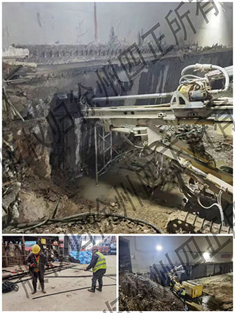 青岛地铁8号线五四广场站内锚索施工(图1)