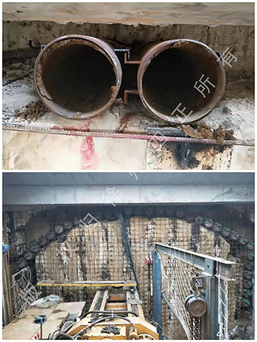 青岛地铁1号线6标Φ299锁扣管幕施工(图1)