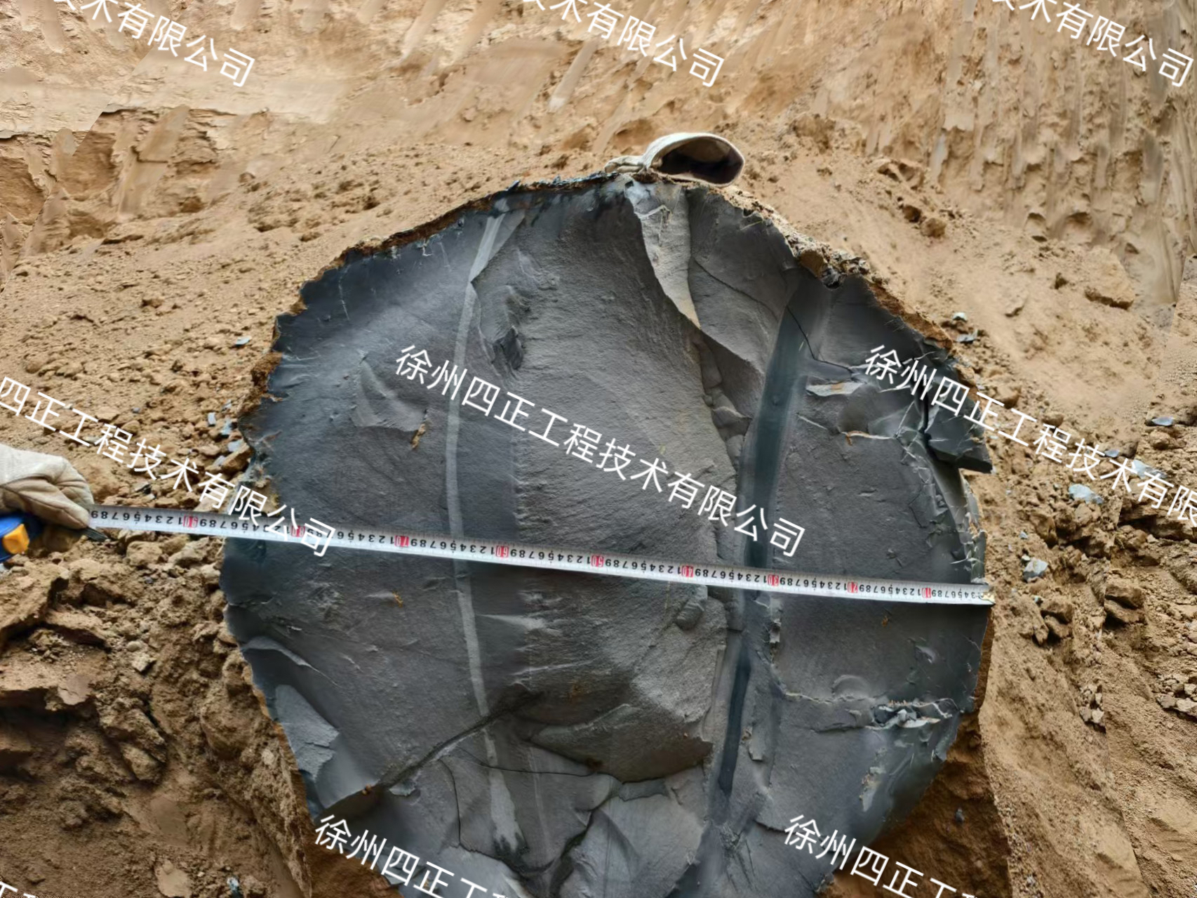 水平旋喷桩径φ800mm，一次穿50米，完美验收(图2)