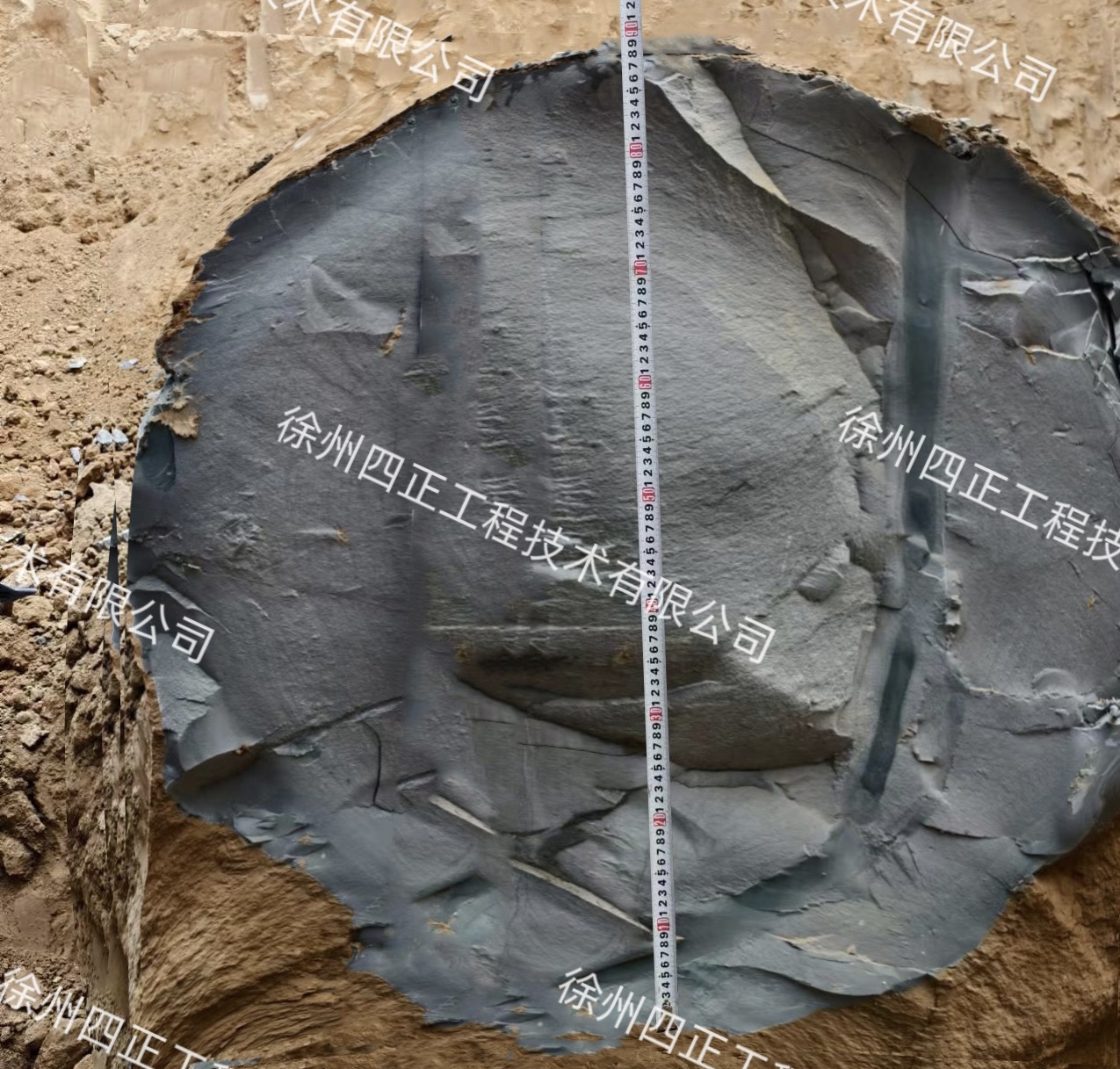 水平旋喷桩径φ800mm，一次穿50米，完美验收(图3)